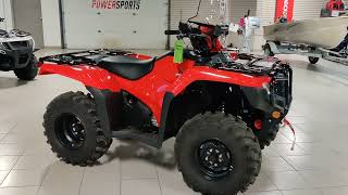 2023 Honda FOREMAN 520 MANUAL with winch heated grips windshield and slingshot XT Tires [upl. by Nertie]