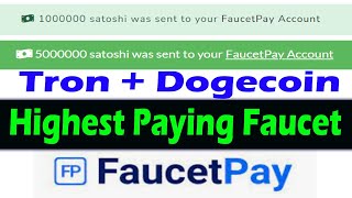 Highest Paying Faucet Site  How To Earn Crypto Without Investment  Unlimited Faucet Claim Free [upl. by Lucilla]