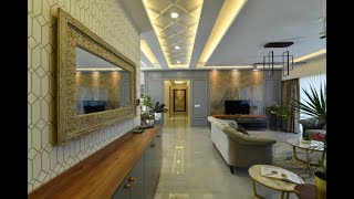 Highend sleek minimalist 4BHK apartment design by The Unique Story Interior [upl. by Aljan]