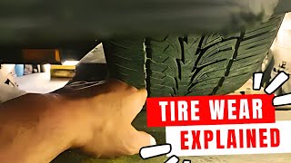 Tire wear explained and Wheel Alignment terms applied [upl. by Lillie346]