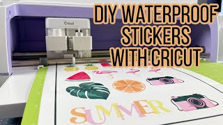 How to Make Stickers With Cricut For Beginners EASY  Print Then Cut DIY Stickers With Cricut Maker [upl. by Edette461]