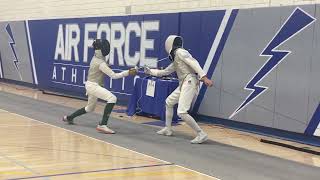 Another great bout  Air Force ROCRJCC Div II Mens Foil [upl. by Vince]