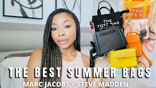 THE TOP BEST quotITquot BAGS FOR THE SUMMER VIRAL STEVE MADDEN BAGS  MARC JACOBS TOTE BAG REVIEW [upl. by Argella]