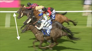 Unbelievable horse race Five horses are separated by inches in thrilling finish [upl. by Nerte]