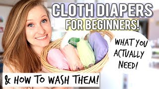 CLOTH DIAPERS FOR BEGINNERS  CLOTH DIAPER ROUTINE [upl. by Accemahs]