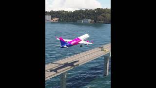 Wizz Air experienced engine problems when landing shorts aviation [upl. by Erdah]