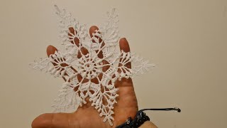 Szydełkowa gwiazdka 3d  3 crochet snowflake 3d  3 [upl. by Skeie888]