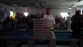 Concrete Fire Break  Master Kevin Bergquist  Yamagawa Ryu Karate  Dojo Storm Team [upl. by Wolenik]