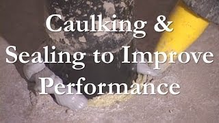 Caulking and Sealing to Improve Radon Mitigation [upl. by Enoj116]