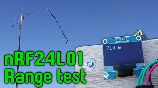 nRF24L01 range test arduino [upl. by Yerffej892]