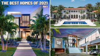 4 HOURS of LUXURY HOMES The Best Homes of 2021 part 2 [upl. by Margie]