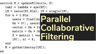 Parallel Collaborative Filtering for the Netflix Prize algorithm review  AISC Foundational [upl. by Scuram542]