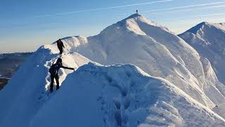 Piatra Craiului Iarna Creasta Nordica TurnuLa Om Februarie 2021 [upl. by Joost]