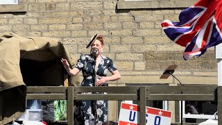 Dad’s Army theme song  Natasha Harper Live  Haworth 1940s Weekend [upl. by Rosalynd]