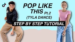 Pop like this Pt 2 Tyla Dance EASY DANCE TUTORIAL Beginner Friendly [upl. by Wolfie]