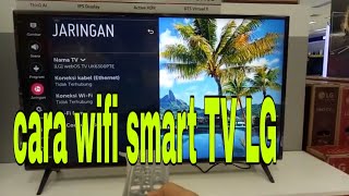 Cara menghubungkan wifi tv LG [upl. by Akin852]