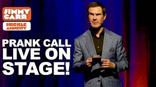 Jimmy Does a Prank Call Live On Stage  Jimmy Carr Vs Hecklers  Jimmy Carr [upl. by Dietsche]