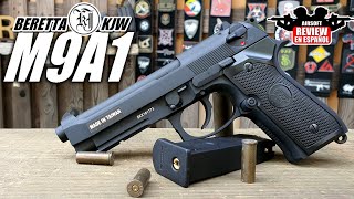 BERETTA M9A1 KJW GBB  Airsoft Review en Español [upl. by Droflim888]