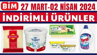 BİM AKTÜEL İNDİRİMLERİ  GIDA VE TEMİZLİK  27 MART 02 NİSAN 2024  SESLİ ANLATIM RESMİ KATALOG [upl. by Shanney]