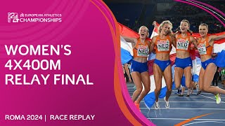 Dutch DELIGHT 🇳🇱🍊 Womens 4x400m relay final  Roma 2024 [upl. by Anna-Maria]