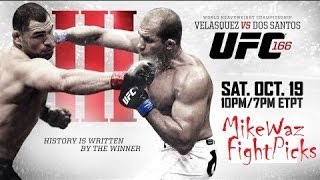 UFC 166 Cain Velasquez vs Junior dos Santos III Predictions Cormier vs Big Country [upl. by Ical]