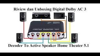 Home Theater 51 Digital Dolby AC3 Converter To Speaker Active [upl. by Quintessa]