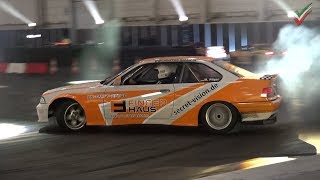 DRIFTEN EMS 2018  3erBMW e36 driftet in Essen Motorsport Arena DRIFTS Essen Motor Show 2018 [upl. by Odlanyar]