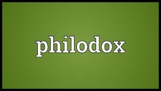 Philodox Meaning [upl. by Ianahs744]