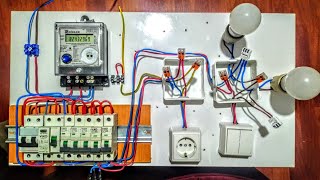 Elektrik Tesisatı Nasıl ÇekilirSigorta kutusu ve sayaç bağlantısı kablo döşeme [upl. by Dulciana]