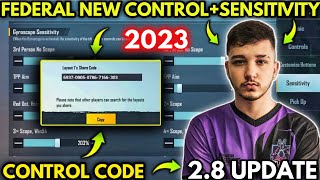 NEW PRO SENSITIVITY UPDATE 28 FOR PUBG MOBILE PERFECT SENSITIVITY AND CONTROL 5 FINGER FEDERAL [upl. by Ailbert933]