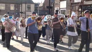 Chav Brass March To Lees Brass Band Contest  Whit Friday 2010 [upl. by Luckin]