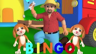 Bingo lagu anjing  sajak anak anjing  sajak untuk anakanak  Bingo The Dog  Nursery Rhymes [upl. by Ardnosal]