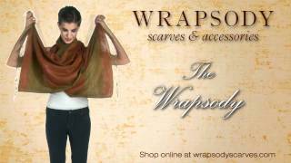 Wrapsody Scarves Tying Techniques [upl. by Orimisac]