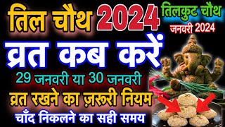 Til Chauth 2024।तिल चौथ व्रत के नियम।tilkut chauth kab hai 2024।til chauth vrat kab hai [upl. by Newberry471]