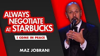 quotAlways Negotiate at Starbucksquot  Maz Jobrani  I Come in Peace [upl. by Reema]