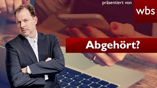 Vom Handy belauscht Hören WhatsApp Instagram und Co mit  Anwalt Christian Solmecke [upl. by Okemak]