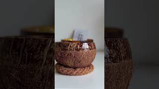 Bougie Artisanale dans une Coque de Noix de Coco candle [upl. by Namaj]