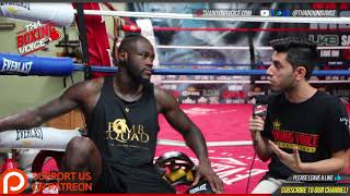 Camp Life Deontay Wilder Discusses Imitating Muhammad Ali amp Chanting quotAli Modequot During Sparring [upl. by Hildebrandt202]