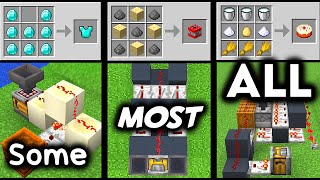 3 Easy Auto Crafters to make EVERY Minecraft item [upl. by Laurie]