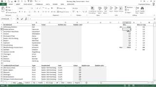 Excel Karte Deutschland Folge 2  Wie visualisiert man Daten der geographischen Aufteilung [upl. by Rana]