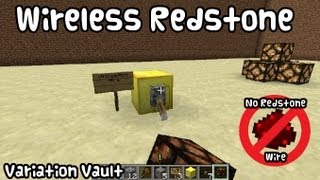 Minecraft Bukkit Plugin  Wireless Redstone  Remote redstone with signs [upl. by Edwyna]