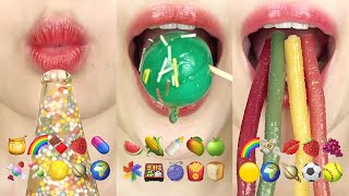 asmr 1HOUR EMOJI FOOD CHALLENGE MUKBANG 1시간 이모지 먹방 챌린지 모음집 TIKTOK COMPILATION eating sounds [upl. by Airamahs]