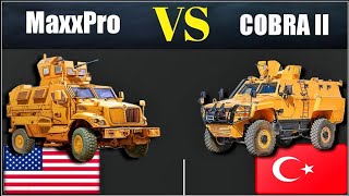 Turkish Otokar Cobra II vs American MaxxPro MRAP [upl. by Champ544]