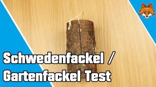 Schwedenfeuer  kleine Gartenfackeln aus Holz im Test 🔥 [upl. by Orelee]