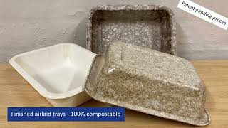 Sustainable fiberbased packaging  Airlaid trays production process and technology  CAMPEN [upl. by Therese]