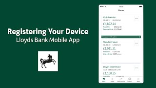 Lloyds Bank Mobile Banking app device registration guide [upl. by Hackathorn492]