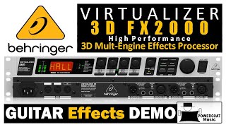 Behringer VIRTUALIZER 3D FX2000 MultiEffects Processor Guitar Effects [upl. by Ahsikal]