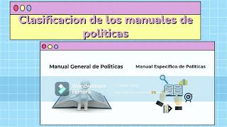 tipos y clasificacion de manuales administrativos [upl. by Enniroc657]