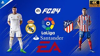 EA SPORTS FC 24 Real Madrid vs Atletico Madrid Ft Mbappe Álvarez  La liga 2425 Full Match  4K [upl. by Ferdinand422]