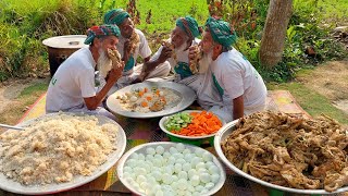 100 Whole Chicken Roast amp Pulao Rice  100 Chicken Eggs amp Sweet for 100 Special People [upl. by Eilac]